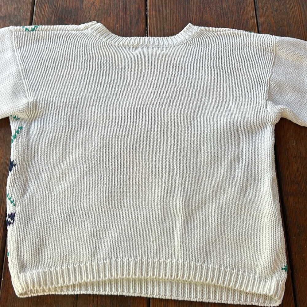 Vintage Colleen’s Collectables off white floral embroidered sweater - Picture 6 of 6